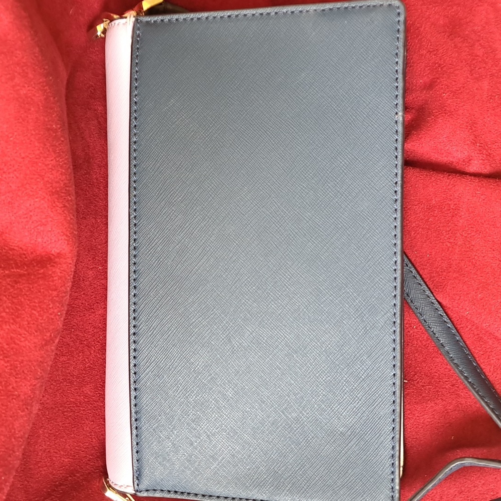 NEW Kate Spade Cameron Lavender /Navy and White Bag /Crossbody EC - Picture 6 of 16